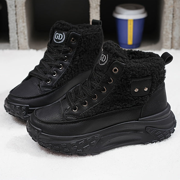Ciepłe Buty Śniegowe dla Kobiet – Wygodne i Stylowe na Zimę Warschau Fashion Czarny 36