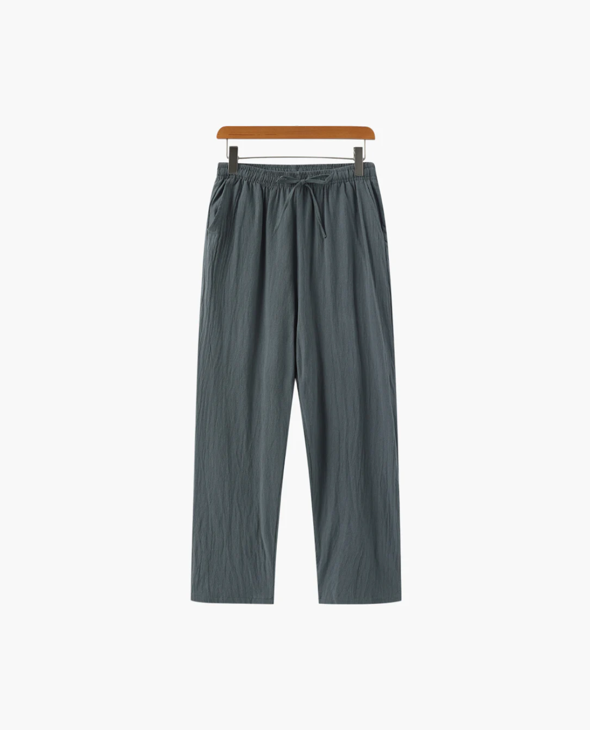 Santorini Lniane Spodnie Linato Pants Warschau Fashion Zielony las S