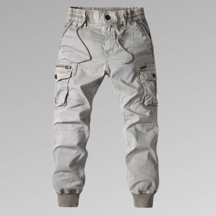 Nando - Męskie spodnie CargoStyle Cargo pants Warschau Fashion Szary S