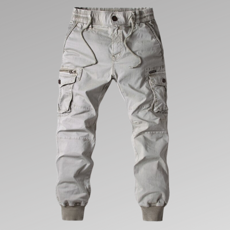 Nando - Męskie spodnie CargoStyle Cargo pants Warschau Fashion Szary S