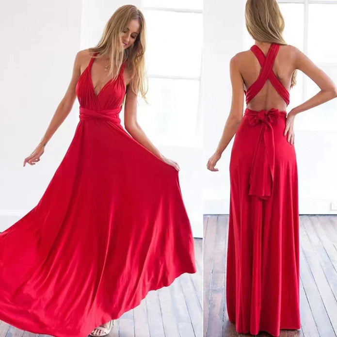 Meg | Sukienka "WrapFlex" z elastycznym pasem Cocktail Dress Women Warschau Fashion Czerwony S