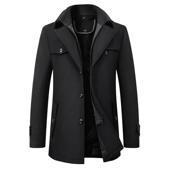 DARIO - Zimowa kurtka męska Men Winter Jacket Warschau Fashion Czarny M
