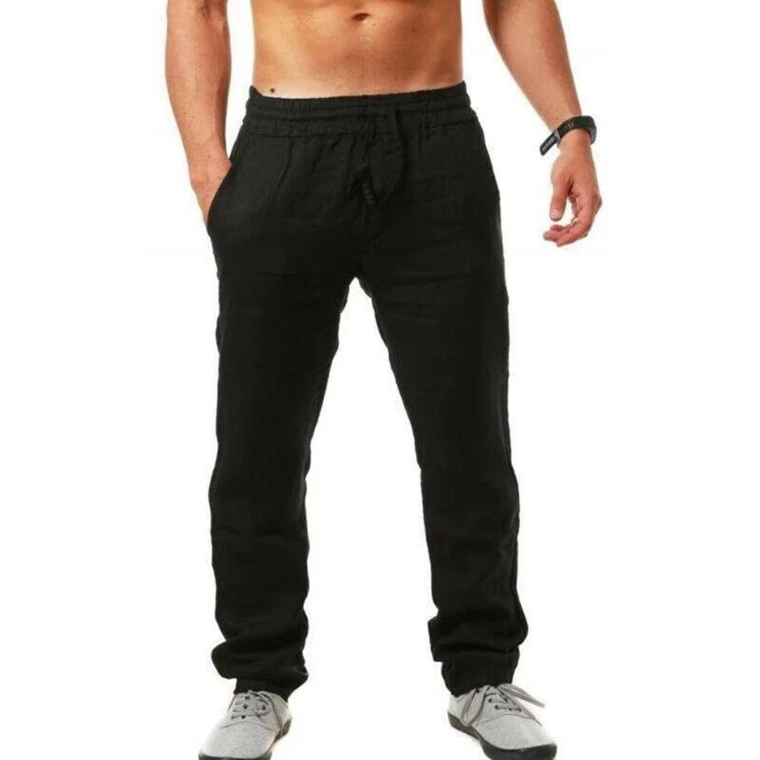 Drake - Letnie Męskie Spodnie Liniowe Men Summer Pants Warschau Fashion Czarny S