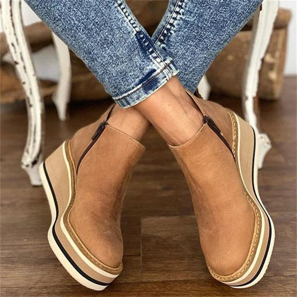 ESTEE - Niskie botki damskie Women Summer Boots Warschau Fashion Beżowy 35