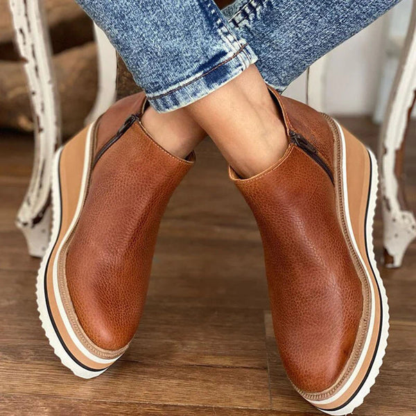 ESTEE - Niskie botki damskie Women Summer Boots Warschau Fashion Ciemnobrązowy 35