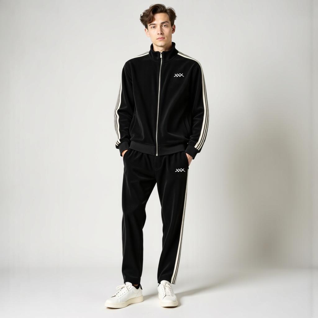 Oddychający i Komfortowy Męski Dres Sportowy Men Sets Warschau Fashion
