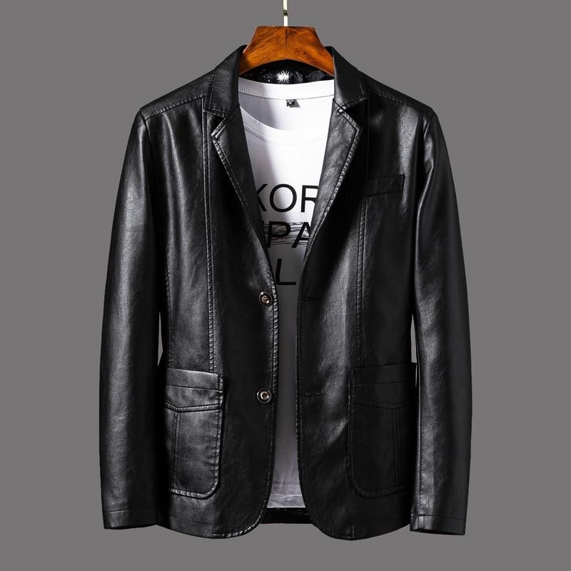 Formalna skórzana marynarka - Bartholomew Jackets Warschau Fashion Czarny L 50-60kg