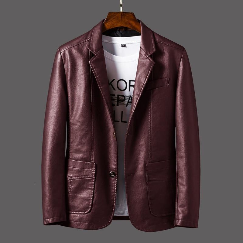 Formalna skórzana marynarka - Bartholomew Jackets Warschau Fashion Winiesta czerwień M 40-52.5kg