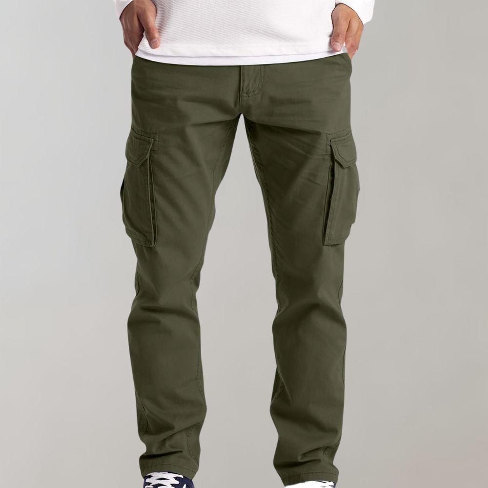 Odger - Spodnie typu Cargo dla mężczyzn Men Summer Pants Warschau Fashion Kolor oliwkowy S