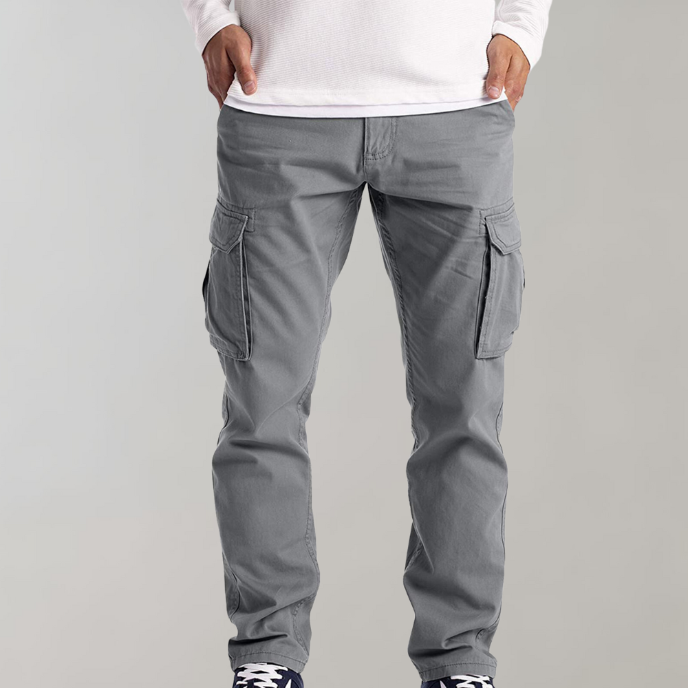 Odger - Spodnie typu Cargo dla mężczyzn Men Summer Pants Warschau Fashion Jasnoszary S