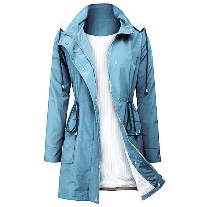 ROSALYND - Damska Kurtka Wiatrówka Women Winter Jacket Warschau Fashion Błękitny S