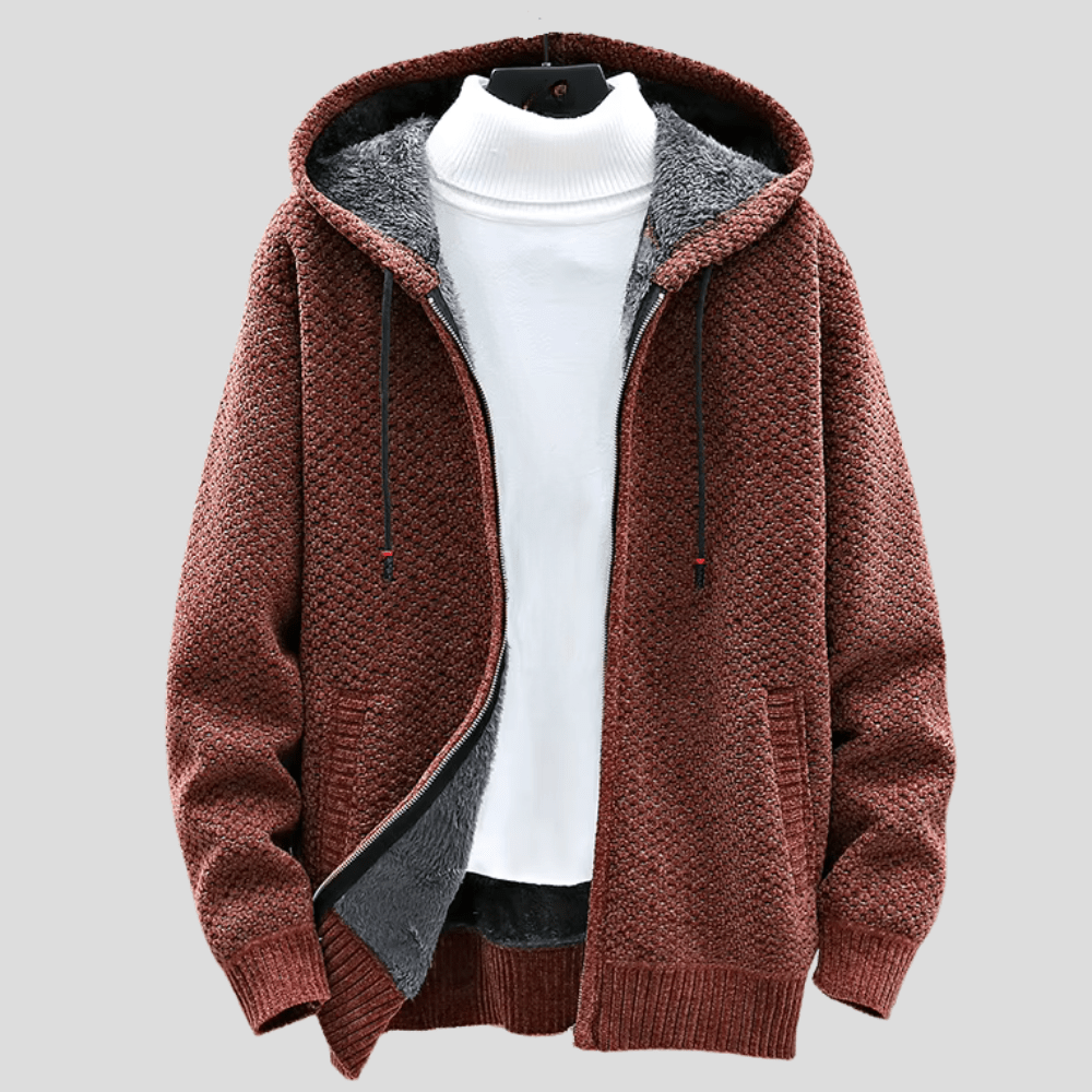 Dzianinowa kamizelka Bjørn Sweater Warschau Fashion Brązowy M