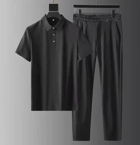 Kieran | Elegancki Zestaw Męski Men Set Warschau Fashion Czarny M