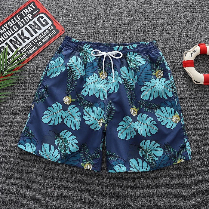 WW | Męski strój kąpielowy z plażowym wzorem