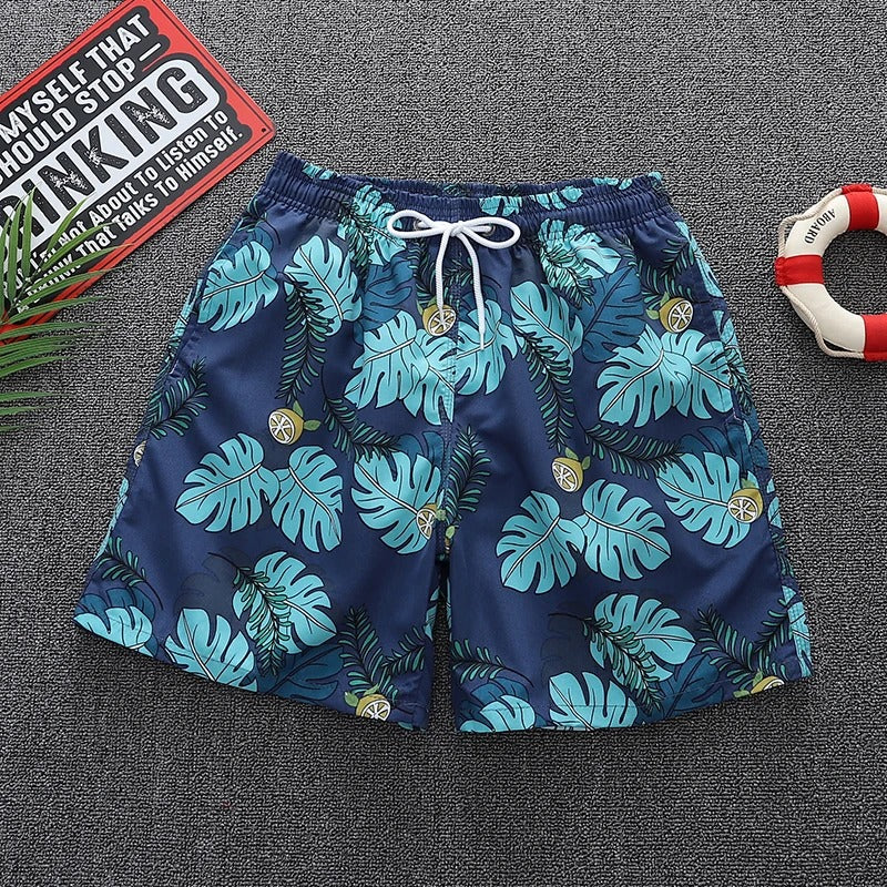 WW | Męski strój kąpielowy z plażowym wzorem