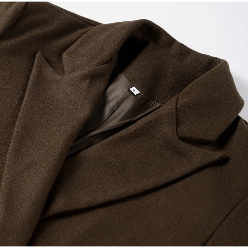 Elegancki, dwurzędowy oversize'owy płaszcz na jesień dla kobiet Jacket Warschau Fashion