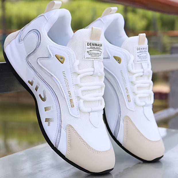 Przewiewne buty do biegania dla mężczyzn Men Shoes Warschau Fashion Tkanina Beżowa 39