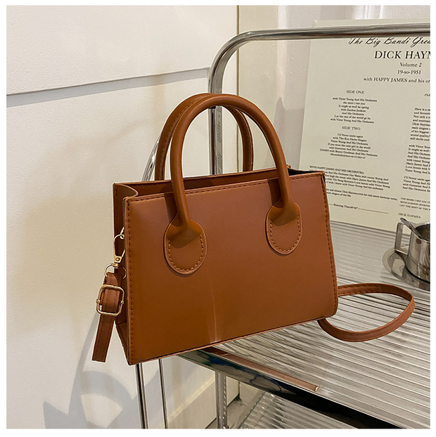 NOOR | Kompaktowa Elegancka Damska Torba - Elegancja, Ponadczasowość & Moda Warschau Fashion Brązowy