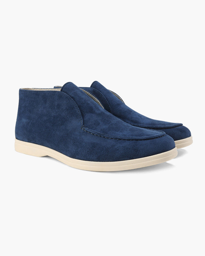 Stare pieniądze Suede Wysokie Mokasyny
