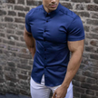 Dholobhai | Męska koszula z krótkim rękawem i guzikami | Slim Fit