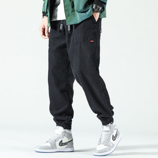 Arnulfen | Męskie Stylowe Spodnie Komfortowe Men Pants Warschau Fashion Czarny S