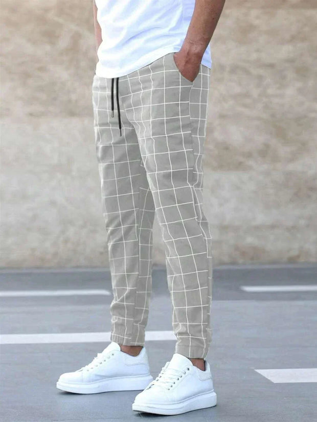 Aurelian | Nowoczesne męskie spodnie w stylu Men Pants Warschau Fashion Jasnoszary XS