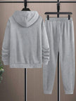 Męski Luźny Dres | Bluza z Kapturem + Spodnie Dresowe joggingspak Warschau Fashion