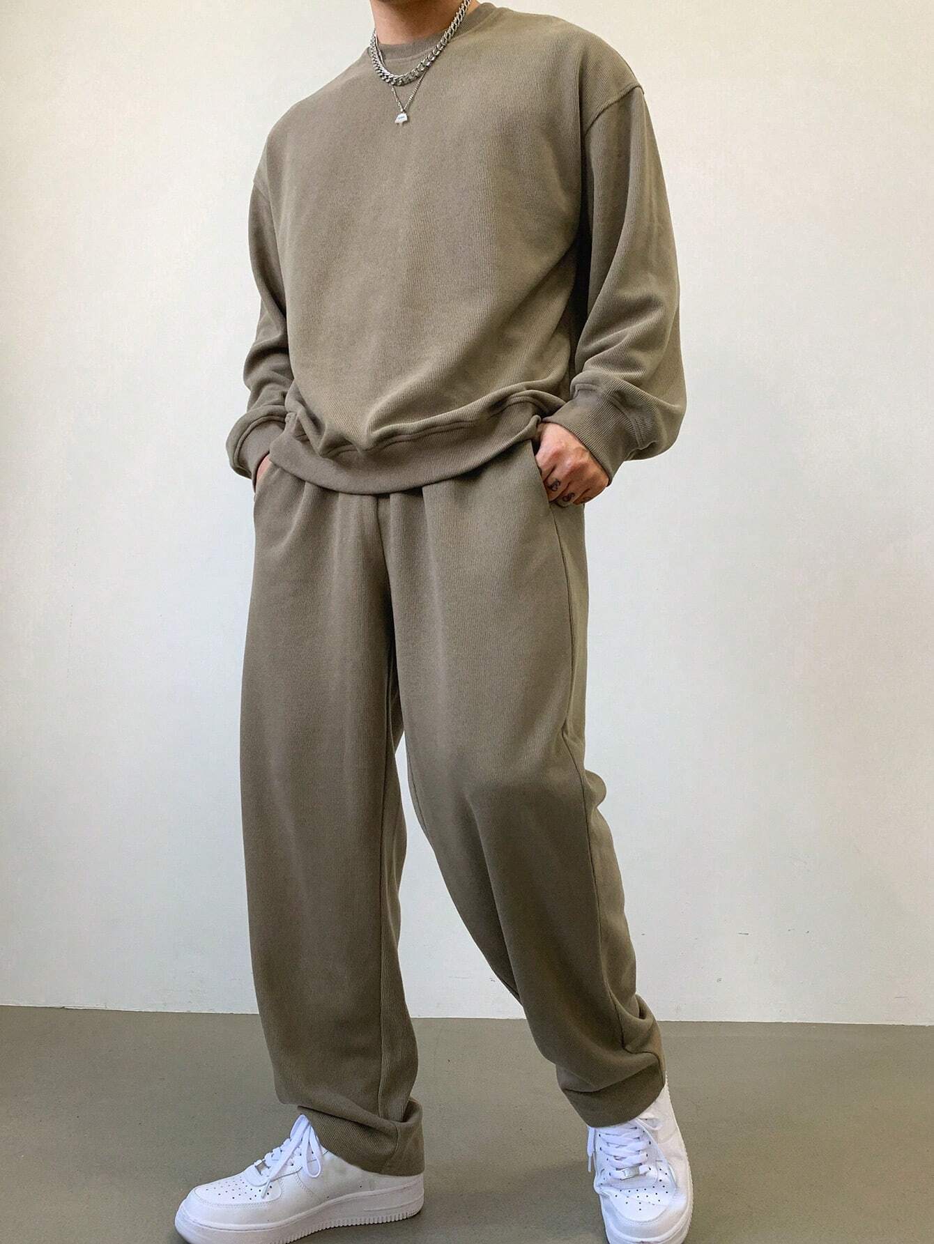 Męski Komplet Dresowy | Bluza i Spodnie trainingspak Warschau Fashion