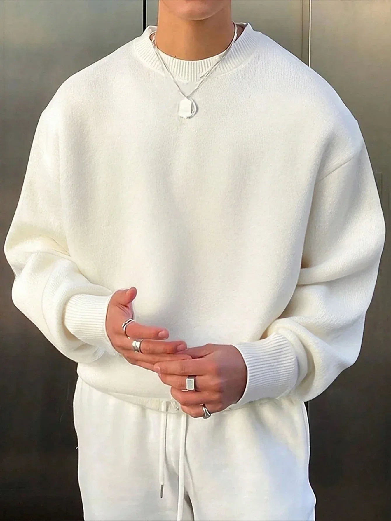Warschau Fashion – Męski Sweter Robiony na Drutach