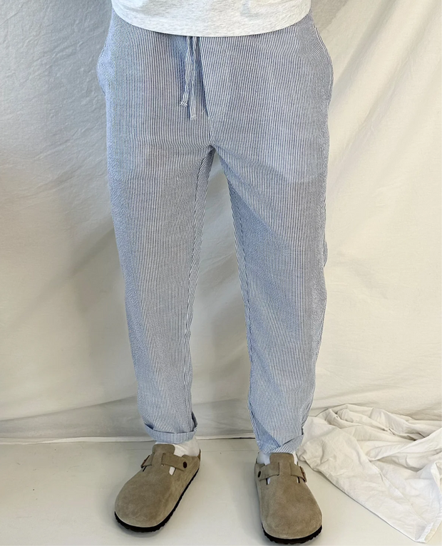 Paski Len Lineo Spodnie Pants Warschau Fashion