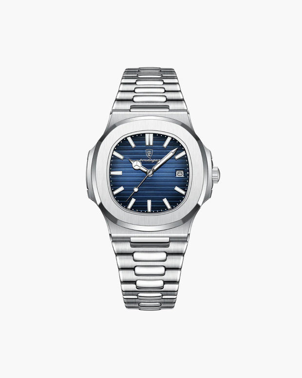 Wodoodporny zegarek Geneva Classic Warschau Fashion Niebieski