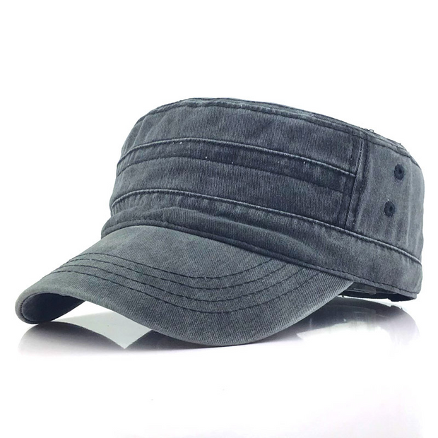 Męska Czapka Armijna w Stylu Retro – Klasyka z Nowoczesnymi Akcentami Men Accessories Warschau Fashion Czarny Jeden rozmiar