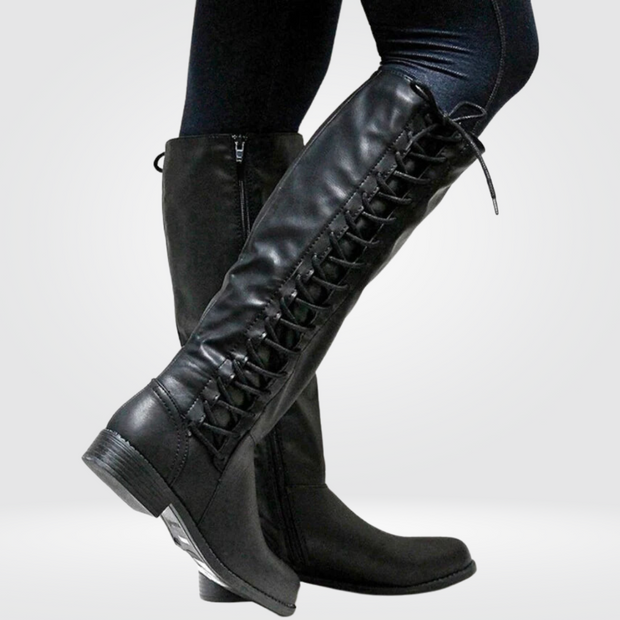 Rita - Wygodne wysokie buty KomfortWalk Warschau Fashion 35 Czarny