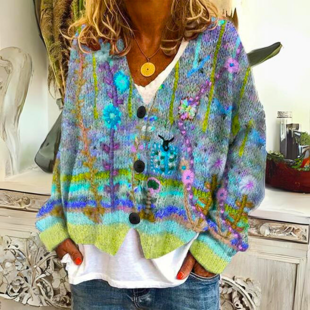 Ingrid - Ciepły Stylowy Sweter Warschau Fashion 2xl Zielony