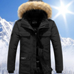 Berndia | Męska Elegancka Zimowa Parka | Ciepła i Stylowa Men Jackets Warschau Fashion Czarny S