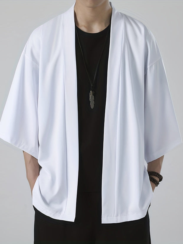 Japoński kimono dla mężczyzn Men Shirts & Tops Warschau Fashion Biały M