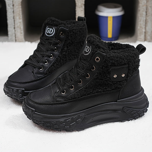 Ciepłe Buty Śniegowe dla Kobiet – Wygodne i Stylowe na Zimę Warschau Fashion Czarny 36