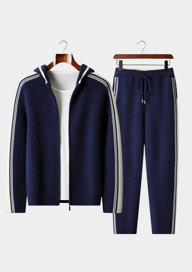 Zestaw Ubrań WF w Paski joggingspak Warschau Fashion Granatowy XS XS