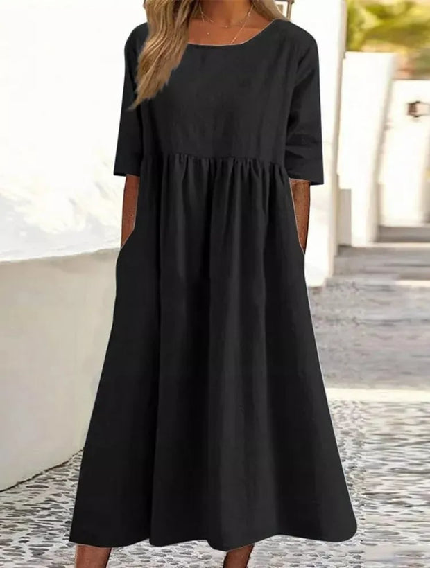 Ivanna | Sukienka Wypoczynkowa Summer Dress Women Warschau Fashion Czarny S