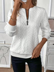 Alegría | Elegancki Sweter Sweater Warschau Fashion Biały S