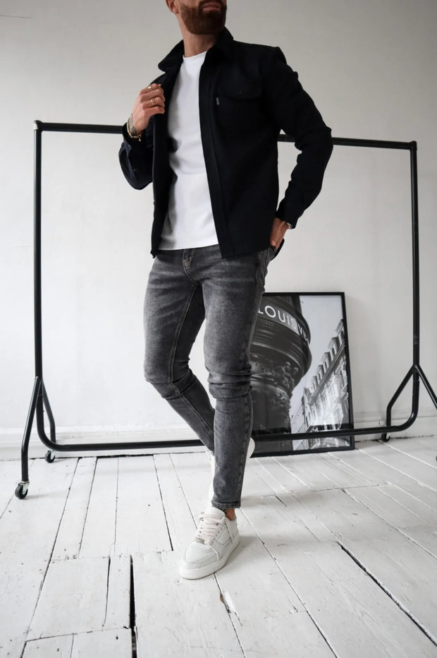 Wiktor | Nowoczesna męska kurtka ModoShirt Pakken & stropdassen | Modern Warschau Fashion Czarny S