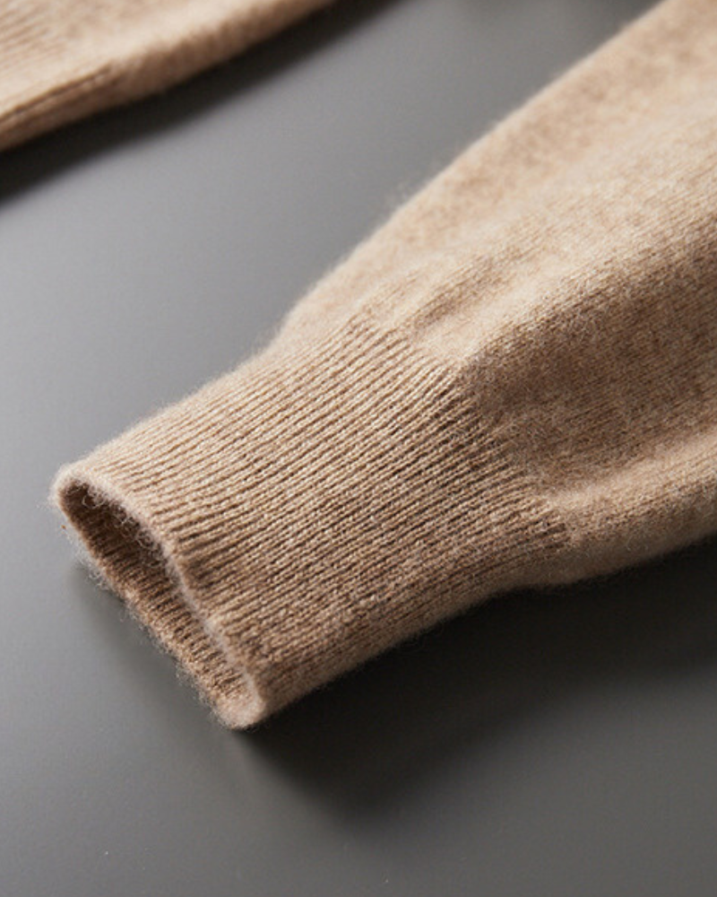 100% Kaszmirowa Hoodie z Kapturem