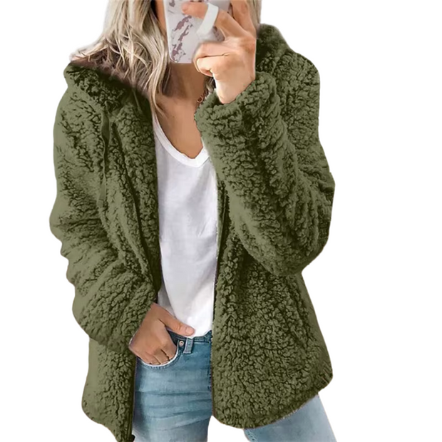 Liv – Ciepły Pluszowy Komfortis Vest Dames Warschau Fashion Zielony S