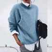 Adelius - Ciepły i przyjemny sweter Sweater Warschau Fashion Niebieski S