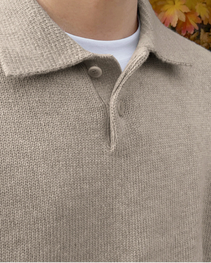 Sweter Wełniany z Półzamkiem