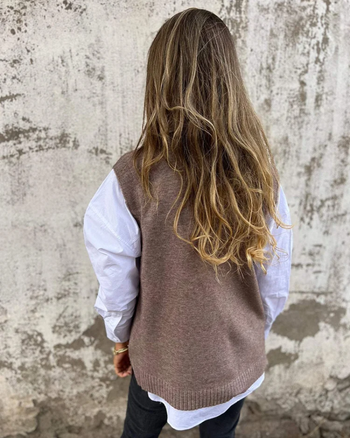 Natalie | Dzianinowa Kamizelka Sweater Warschau Fashion