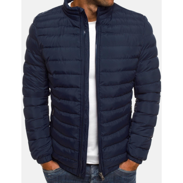 Alinet | Męska Kurtka Zimowa Ciepła Men Jackets Warschau Fashion Granatowy S