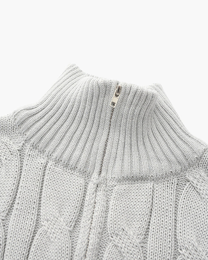 Sweter Verbier z pół zamkiem