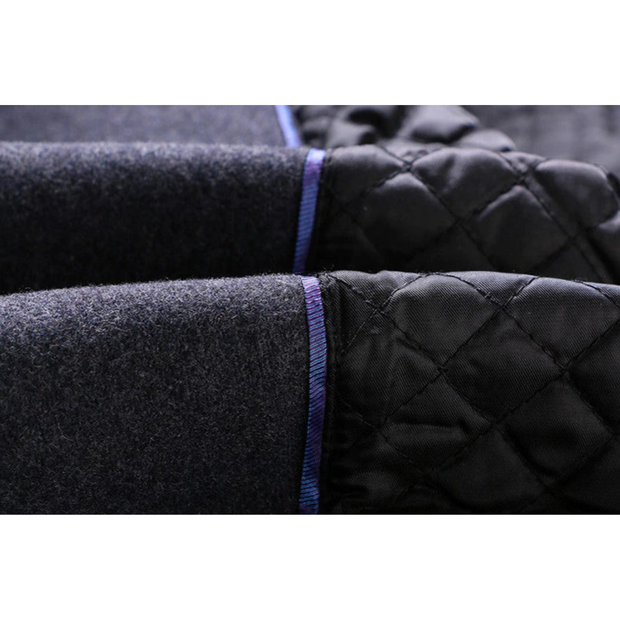 Męski Długi Zimowy Trench Płaszcz z Długim Rękawem Men Coat Warschau Fashion