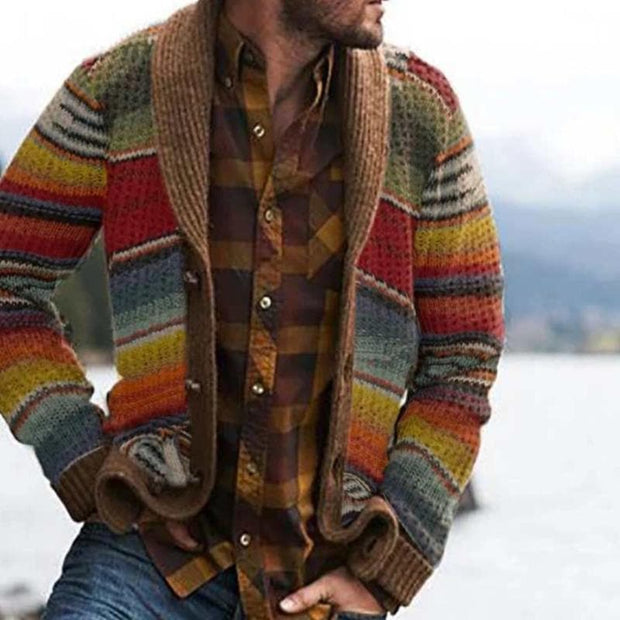 Deshon | Stylowy sweter męski Men Cardigans Warschau Fashion Żółty S